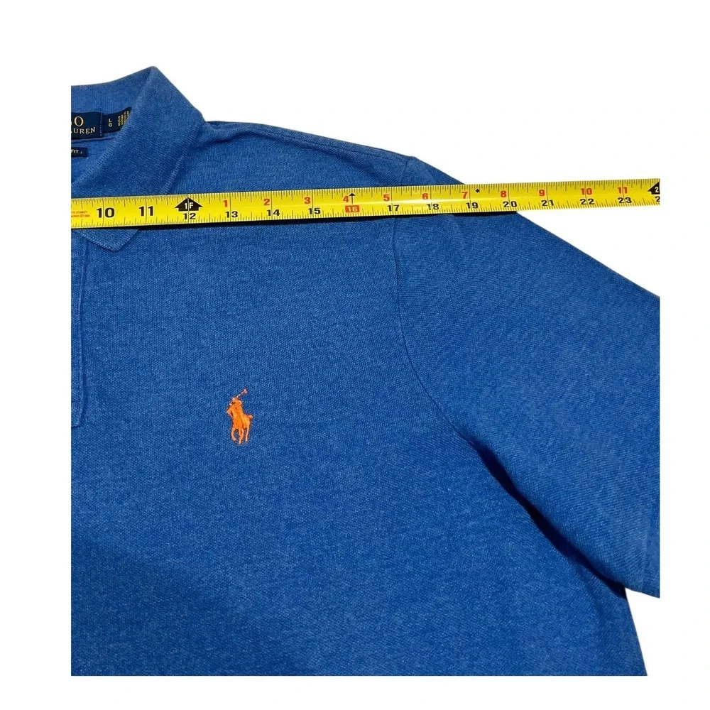 Polo Ralph Lauren Men's Classic‎ Fit Polo Shirt Blue Heather L